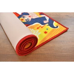 KC CUBS | Justice League Girls Kids Hopscotch Number Counting Educational Learning & Game Play Nursery Bedroom Classroom Rug Carpet, 2' 7" X 6' 0" -Kids’ Furniture Store GUEST de6faf6f 8f1b 468d 85b5 6c87d02f2cea