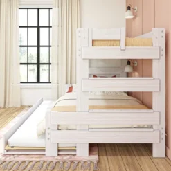 Max & Lily Farmhouse Twin Over Full Bunk Bed With Trundle 8 Max & Lily Farmhouse Twin Over Full Bunk Bed With Trundle -Kids’ Furniture Store GUEST e0caca67 3227 4b9b 962f cf7f2cf5784b