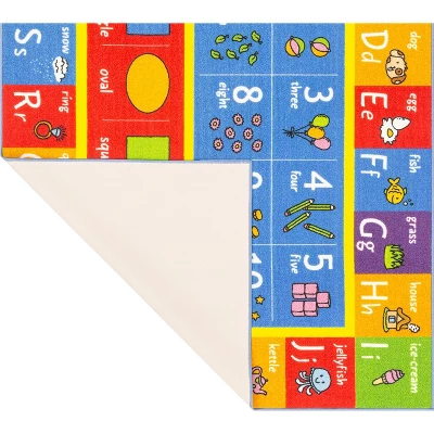 KC CUBS Boy & Girl Kids ABC Alphabet, Numbers & Shapes Educational Learning & Fun Game Play Nursery Bedroom Classroom Area Rug Carpet 8 KC CUBS Boy & Girl Kids ABC Alphabet, Numbers & Shapes Educational Learning & Fun Game Play Nursery Bedroom Classroom Area Rug Carpet - Image 8