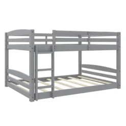 Full Over Full Alaina Floor Wood Bunk Bed - Room & Joy -Kids’ Furniture Store GUEST e1a84174 e704 46f7 8e29 4c1f2eade9b0