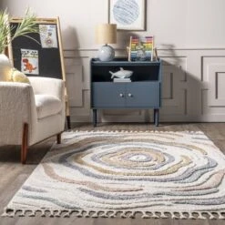 NuLOOM Adette Abstract Swirl Kids Tassel Area Rug -Kids’ Furniture Store GUEST e20b0787 0b92 49db b813 091595adaf63