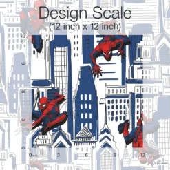 Spider-Man Cityscape Peel And Stick Wallpaper Red/Blue/Gray - RoomMates -Kids’ Furniture Store GUEST e2492c87 3a83 432a a9e6 381b2a6648d0