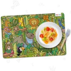 Merka Kids Wipeable Plastic Placemats For Dining Table - Ocean, Space, Jungle, Unicorns For Ages 2 And Up, Set Of 4 -Kids’ Furniture Store GUEST e56338c1 8259 464e 803c 0110376dac4e