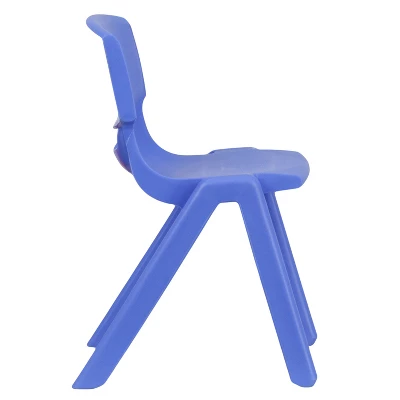 Emma And Oliver 5 Pack Plastic Stackable School Chair With 13.25" Seat Height 8 Emma And Oliver 5 Pack Plastic Stackable School Chair With 13.25" Seat Height - Image 8