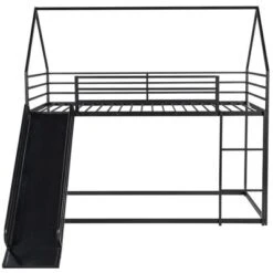 Twin Over Twin House Bunk Bed With Ladder And Slide - ModernLuxe 12 Twin Over Twin House Bunk Bed With Ladder And Slide - ModernLuxe -Kids’ Furniture Store GUEST e5f975c0 a554 425f a79a 4aa2ae17c38c