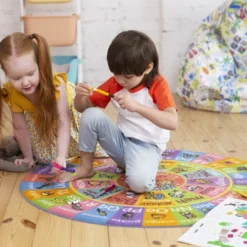 KC CUBS Boy & Girl Kids ABC Alphabet Round Rug Carpet -Kids’ Furniture Store GUEST e61ce59a c1d0 4423 a81c ebcef51f43d4