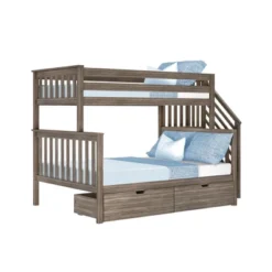 Max & Lily Twin Over Full Staircase Bunk Bed With Storage Drawers -Kids’ Furniture Store GUEST e6ad36f4 b7e7 4953 8ab2 3955abeda64a