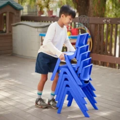 ECR4Kids Plastic School Stack Chair For Indoors And Outdoors, 12in Seat Height, 4-Pack -Kids’ Furniture Store GUEST e8c8b7dc a138 4f00 af36 36720f071f89