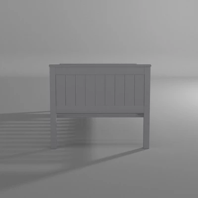 Twin Harmony Wood Platform Bed Dove Gray - Alaterre Furniture 4 Twin Harmony Wood Platform Bed Dove Gray - Alaterre Furniture - Image 4