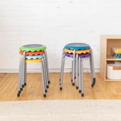 ECR4Kids Daisy Stackable Stool Set, Flexible Seating, 17in Seat Height, 8-Piece 12 ECR4Kids Daisy Stackable Stool Set, Flexible Seating, 17in Seat Height, 8-Piece -Kids’ Furniture Store GUEST e9a2df68 ad6e 4ab6 8b16 8c384918ee23