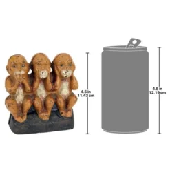 Design Toscano Speak No, See No, Hear No Evil Monkeys Still Action Die-Cast Iron Coin Bank -Kids’ Furniture Store GUEST e9d7472d 3ca6 4138 b42a 58c8f9f9b19a