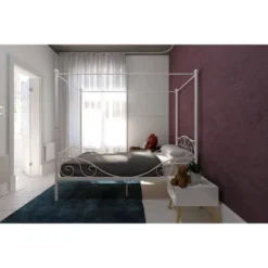Twin Clara Metal Bed White - Room & Joy -Kids’ Furniture Store GUEST eaaceb52 1fe0 46b0 9526 553a112b1aee