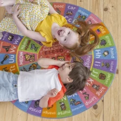 KC CUBS Boy & Girl Kids ABC Alphabet Round Rug Carpet -Kids’ Furniture Store GUEST eb73040c e254 4f9c b536 f36d3833a481