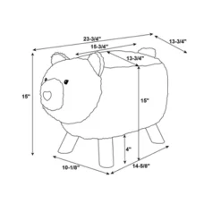 Theodore Teddy Bear Stool Light Brown - Powell -Kids’ Furniture Store GUEST ed0f5607 70ae 4801 9a52 7bc7b68727b9