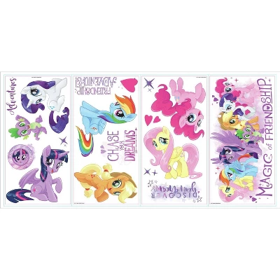 RoomMates My Little Pony The Movie Peel And Stick Wall Decal 4 Sheets 1 RoomMates My Little Pony The Movie Peel And Stick Wall Decal 4 Sheets