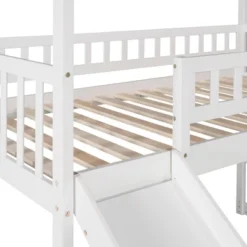 Twin Size House Shape Loft Bed With Two Drawers And Slide - ModernLuxe -Kids’ Furniture Store GUEST eea87299 8b38 435b 94be 128779e83ddc