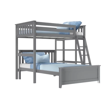 Max & Lily L-Shaped Twin Over Full Bunk Bed With Bookcase 8 Max & Lily L-Shaped Twin Over Full Bunk Bed With Bookcase - Image 8