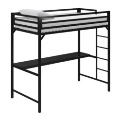 Twin Max Metal Loft Bed With Desk Black - Room & Joy -Kids’ Furniture Store GUEST f01124f7 d944 463f b2fd a2d4a1065834