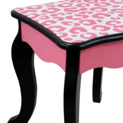 Fashion Leopard Prints Gisele Play Wooden Vanity Set Pink / Black - Teamson Kids 16 Fashion Leopard Prints Gisele Play Wooden Vanity Set Pink / Black - Teamson Kids -Kids’ Furniture Store GUEST f050d564 4cd2 4618 9bbe dede3daf9263