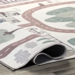 NuLOOM Chalea Kids Town Machine Washable Area Rug -Kids’ Furniture Store GUEST f0c8b73d c302 48fd 9aa3 7062322ec99e