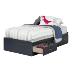 Twin Ulysses Mates Bed With 3 Drawers Blueberry - South Shore -Kids’ Furniture Store GUEST f1f29c29 a6f9 49d8 bfca 2a94b3f9475e