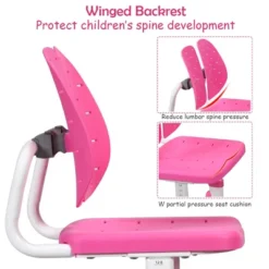 Costway Children Desk Chair Set Adjustable Study Table Drawer Winged Backrest Chair -Kids’ Furniture Store GUEST f2600da4 4eb3 4c96 96bb 8712c40425d1