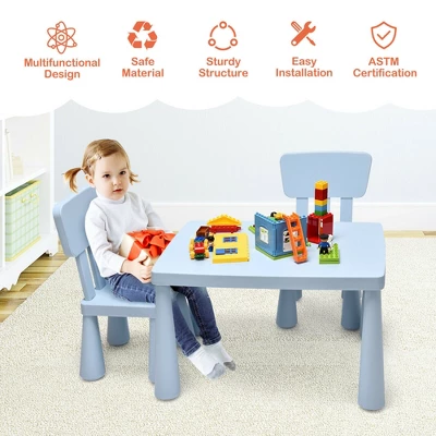 Costway Kids Table & 2 Chairs Set Toddler Activity Play Dining Study Desk Baby Gift 5 Costway Kids Table & 2 Chairs Set Toddler Activity Play Dining Study Desk Baby Gift - Image 5