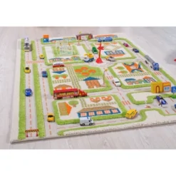 39"x59" Traffic Green 3D Play Rug - IVI -Kids’ Furniture Store GUEST f44c55e4 d186 4d06 b01a fc2b564624c5