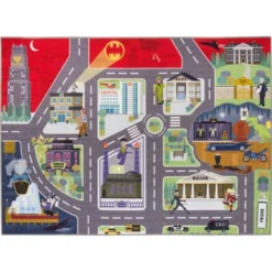 KC CUBS | Batman Gotham City Boy & Girl Kids City Road Car Vehicle Traffic Educational Learning & Game Nursery Classroom Rug Carpet -Kids’ Furniture Store GUEST f56675b9 b582 4eb5 8753 bd78254c6980