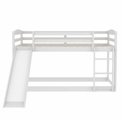Twin Over Twin Bunk Bed With Convertible Slide And Ladder - ModernLuxe 5 Twin Over Twin Bunk Bed With Convertible Slide And Ladder - ModernLuxe - Image 5