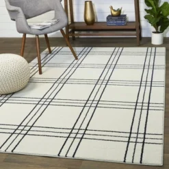 Turner Plaid Kids' Rug White - Balta Rugs -Kids’ Furniture Store GUEST f7f45e05 431a 44f0 9199 e920fae0377a