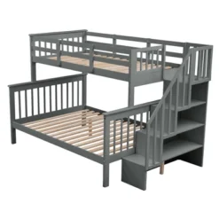 Twin-Over-Full Bunk Bed With Storage Stairs And Guard Rail - ModernLuxe -Kids’ Furniture Store GUEST f841b44d 6ecc 4366 8d4e 91700a6bebd7