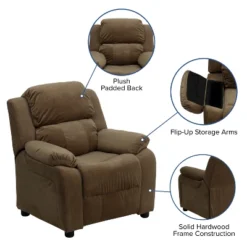 Emma And Oliver Deluxe Padded Contemporary Kids Recliner With Storage Arms 25 Emma And Oliver Deluxe Padded Contemporary Kids Recliner With Storage Arms -Kids’ Furniture Store GUEST f867710b 70a3 4a30 aca3 66dc73bbba2f