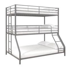 Twin/Twin/Full Zeke Triple Metal Bunk Bed - Room & Joy -Kids’ Furniture Store GUEST fa388f5c 7db4 4cc7 9e26 7760ed174c8a