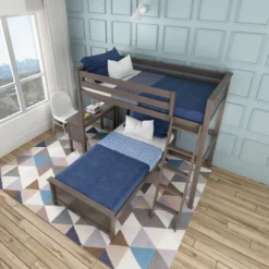 Max & Lily L-Shaped Twin Over Twin Bunk Bed With Desk -Kids’ Furniture Store GUEST fa6e4e79 cda5 4e77 b43a 2d35348cd1f1
