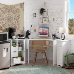 Kids' Corner Ladder Wall Shelf White - RiverRidge Home -Kids’ Furniture Store GUEST fab96323 3fab 49b2 b791 f9bb2c4417a3