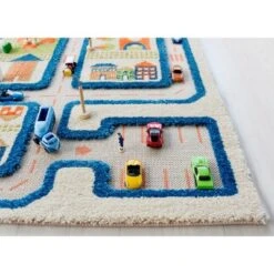 39"x59" Traffic Blue 3D Play Rug - IVI -Kids’ Furniture Store GUEST fb129d43 2d0b 4b4e afdf 46037486b06d