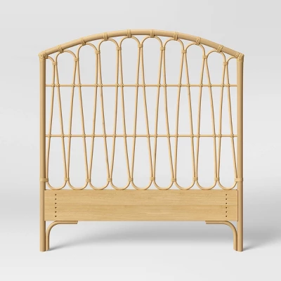 Twin Rattan Kids' Headboard Natural - Pillowfort™ 1 Twin Rattan Kids' Headboard Natural - Pillowfort™