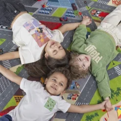 KC CUBS Boy & Girl Kids City Road Car Vehicle Traffic Educational Learning & Game Play Non Slip Nursery Bedroom Classroom Rug Carpet -Kids’ Furniture Store GUEST fb77804c 5334 41c9 8ae0 1cbcf08518a7