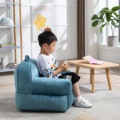 Arlo Kids Bean Bag Chairs,25.6" Velvet Fabric Memory Foam Small Bean Bag Chair For Kids -Maison Boucle -Kids’ Furniture Store GUEST fbfc15c9 87eb 4dbf 82e9 2cb001b05edc