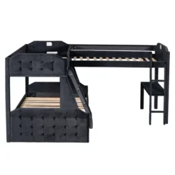 L-Shaped Twin Over Full Bunk Bed And Twin Loft Bed With Desk-ModernLuxe -Kids’ Furniture Store GUEST fd54348d 1f63 41f1 ac90 e01176b92b72