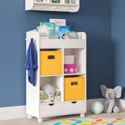 Kids' Book Nook Cubby Storage Cabinet With Bookrack - RiverRidge Home -Kids’ Furniture Store GUEST fda9b03e b864 42a5 9664 6b841f3f648f