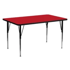 Flash Furniture 24''W X 60''L Rectangular HP Laminate Activity Table - Standard Height Adjustable Legs -Kids’ Furniture Store GUEST fe1d368a b3b8 475e 87f9 e83595460966
