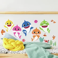 Baby Shark Peel And Stick Wall Decals - RoomMates -Kids’ Furniture Store GUEST fe70c4c2 6ad4 4479 9580 add042846a51