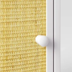 Rattan And Wood Bedside Kids' Table White - Pillowfort™ -Kids’ Furniture Store GUEST fef8c302 87e3 4bef 800c 076600a0acbf