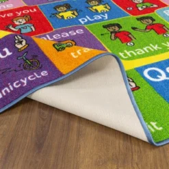 KC CUBS Boy & Girl Kids ABC Alphabet ASL Sign Language Educational Learning & Fun Game Play Area Nursery Bedroom Classroom Rug Carpet -Kids’ Furniture Store GUEST ff2f482b 25bc 4c20 aead 4c181648bc5c