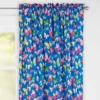 Brilliant Butterflies Rod Pocket Curtain Panel Blue - Highlights