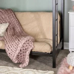 Twin Over Futon Analise Metal Bunk Bed Black - Saracina Home 11 Twin Over Futon Analise Metal Bunk Bed Black - Saracina Home -Kids’ Furniture Store GUEST ffe84cd1 2ca5 49b4 b5d9 a86751b3e5fc